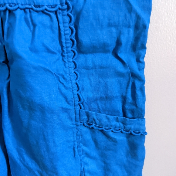 Boden Size 6P Royal Blue Linen Dress LIKE NEW - Picture 2 of 7